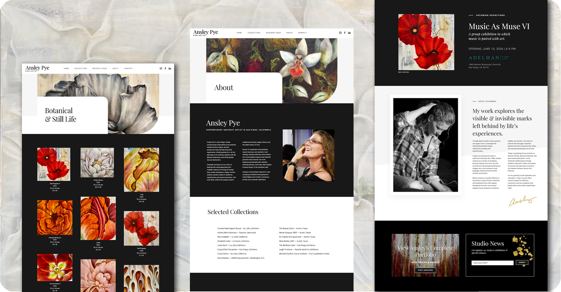 Ansley Pye website interior