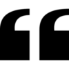 black quote mark black quote
